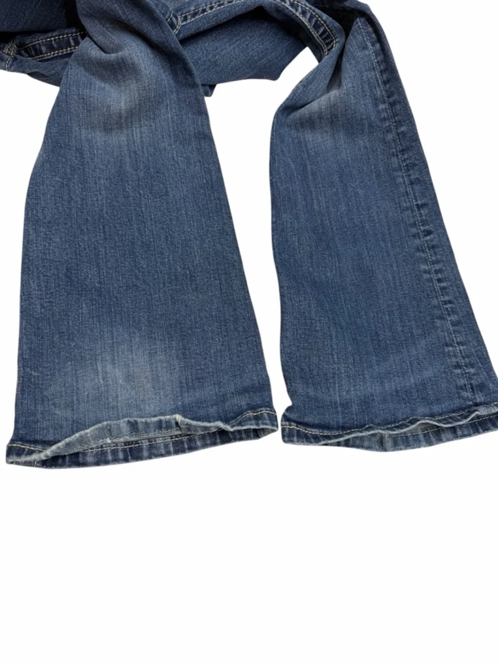 Miss Me Mid Rise Bootcut jeans embroidered metallic gold patch women’s 26 - Picture 16 of 16